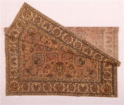 Tabriz Purple Square Hand Knotted 95 X 98 Area Rug 400-17136 Image 2