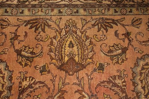 Tabriz Purple Square Hand Knotted 95 X 98 Area Rug 400-17136 Image 4