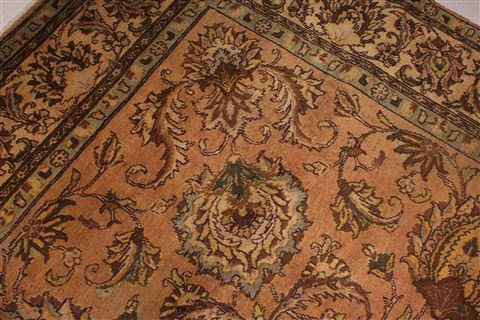 Tabriz Purple Square Hand Knotted 95 X 98 Area Rug 400-17136 Image 5