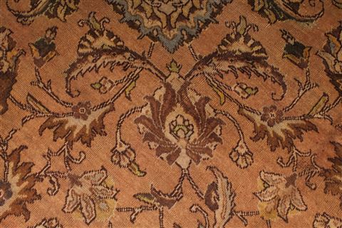 Tabriz Purple Square Hand Knotted 95 X 98 Area Rug 400-17136 Image 7