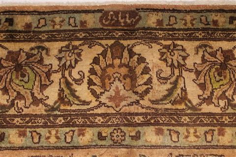 Tabriz Purple Square Hand Knotted 95 X 98 Area Rug 400-17136 Image 8