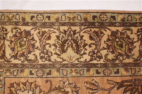 Tabriz Purple Square Hand Knotted 95 X 98 Area Rug 400-17136 Image 9