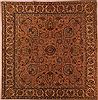 Tabriz Purple Square Hand Knotted 95 X 98  Area Rug 400-17136 Thumb 0