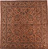Tabriz Purple Square Hand Knotted 97 X 104  Area Rug 400-17137 Thumb 0