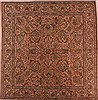 Tabriz Purple Square Hand Knotted 97 X 104  Area Rug 400-17137 Thumb 0