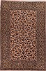 Kashan White Hand Knotted 101 X 130 Area Rug 400-17139 Thumb 0
