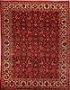 Mashad Red Hand Knotted 98 X 128  Area Rug 400-17142 Thumb 0