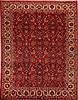 Mashad Red Hand Knotted 98 X 128 Area Rug 400-17142 Thumb 0
