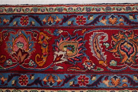 Mashad Blue Hand Knotted 95 X 124 Area Rug 400-17143 Image 13