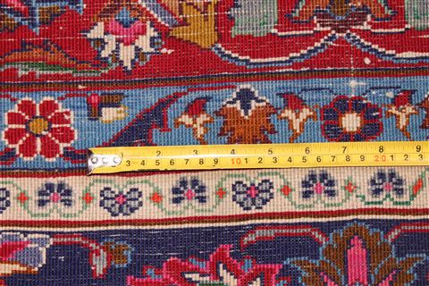 Mashad Blue Hand Knotted 95 X 124 Area Rug 400-17143 Image 18
