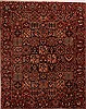 Bakhtiar Brown Hand Knotted 105 X 130 Area Rug 400-17146 Thumb 0