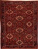 Gharajeh Red Hand Knotted 98 X 125  Area Rug 400-17148 Thumb 0