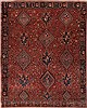 Gharajeh Red Hand Knotted 95 X 120  Area Rug 400-17149 Thumb 0