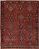 Gharajeh Red Hand Knotted 95 X 120 Area Rug 400-17149 Thumb 0