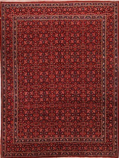 Persian Modern Red Rectangle 10x13 ft Wool Carpet 17151