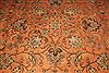 Tabriz Orange Hand Knotted 101 X 128  Area Rug 400-17152 Thumb 13