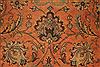 Tabriz Orange Hand Knotted 101 X 128 Area Rug 400-17152 Thumb 14