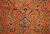 Tabriz Orange Hand Knotted 101 X 128 Area Rug 400-17152 Thumb 15
