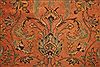 Tabriz Orange Hand Knotted 101 X 128  Area Rug 400-17152 Thumb 15