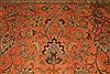 Tabriz Orange Hand Knotted 101 X 128  Area Rug 400-17152 Thumb 18