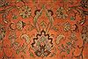 Tabriz Orange Hand Knotted 101 X 128 Area Rug 400-17152 Thumb 19