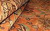 Tabriz Orange Hand Knotted 101 X 128 Area Rug 400-17152 Thumb 4