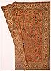 Tabriz Orange Hand Knotted 101 X 128 Area Rug 400-17152 Thumb 8