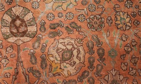 Tabriz Purple Hand Knotted 910 X 130 Area Rug 400-17153 Image 15