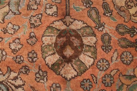Tabriz Purple Hand Knotted 910 X 130 Area Rug 400-17153 Image 16