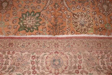 Tabriz Purple Hand Knotted 910 X 130 Area Rug 400-17153 Image 20