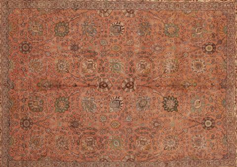 Tabriz Purple Hand Knotted 910 X 130 Area Rug 400-17153 Image 5