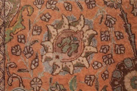 Tabriz Purple Hand Knotted 910 X 130 Area Rug 400-17153 Image 11