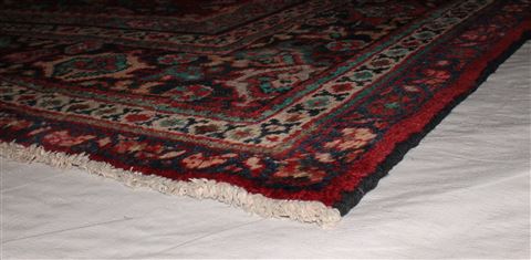 Mahal Red Square Hand Knotted 105 X 107 Area Rug 400-17154 Image 10