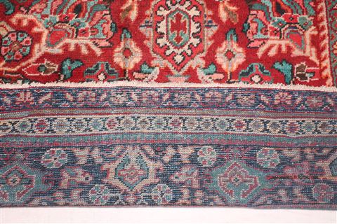 Mahal Red Square Hand Knotted 105 X 107 Area Rug 400-17154 Image 12
