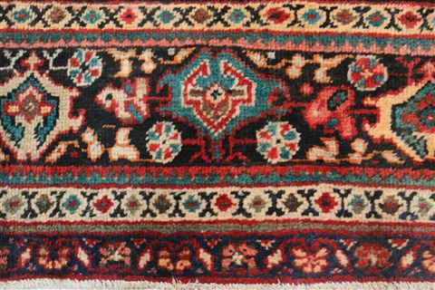 Mahal Red Square Hand Knotted 105 X 107 Area Rug 400-17154 Image 3