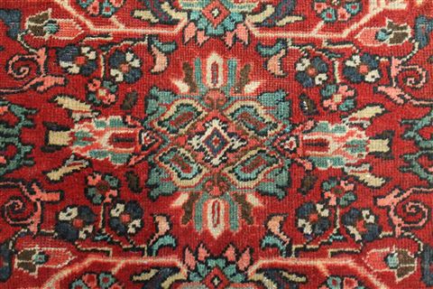 Mahal Red Square Hand Knotted 105 X 107 Area Rug 400-17154 Image 6