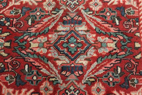 Mahal Red Square Hand Knotted 105 X 107 Area Rug 400-17154 Image 8