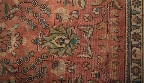 Tabriz Purple Square Hand Knotted 98 X 1010 Area Rug 400-17158 Image 10