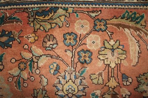 Tabriz Purple Square Hand Knotted 98 X 1010 Area Rug 400-17158 Image 14