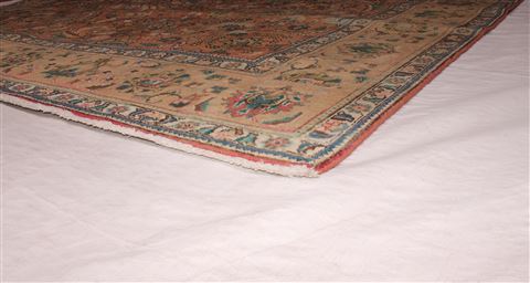 Tabriz Purple Square Hand Knotted 98 X 1010 Area Rug 400-17158 Image 15