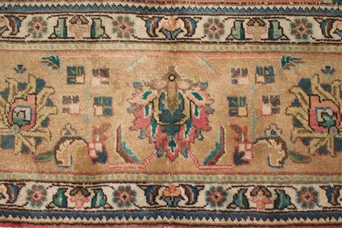 Tabriz Purple Square Hand Knotted 98 X 1010 Area Rug 400-17158 Image 5