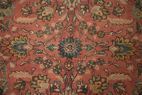 Tabriz Purple Square Hand Knotted 98 X 1010 Area Rug 400-17158 Image 8