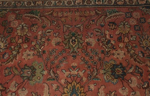 Tabriz Purple Square Hand Knotted 98 X 1010 Area Rug 400-17158 Image 9