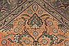 Tabriz Orange Square Hand Knotted 97 X 114  Area Rug 400-17159 Thumb 10