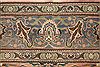 Tabriz Orange Square Hand Knotted 97 X 114  Area Rug 400-17159 Thumb 6