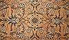 Tabriz Orange Square Hand Knotted 97 X 114  Area Rug 400-17159 Thumb 9