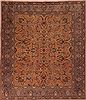 Tabriz Orange Square Hand Knotted 97 X 114 Area Rug 400-17159 Thumb 0
