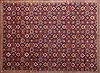 Tabriz Blue Hand Knotted 97 X 127 Area Rug 400-17161 Thumb 1