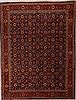 Tabriz Blue Hand Knotted 97 X 127 Area Rug 400-17161 Thumb 0