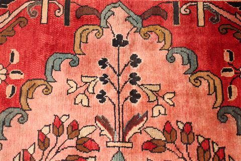 Mahal Red Hand Knotted 102 X 135 Area Rug 400-17164 Image 14
